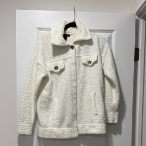 Tahari Cream Teddy Jacket for Women